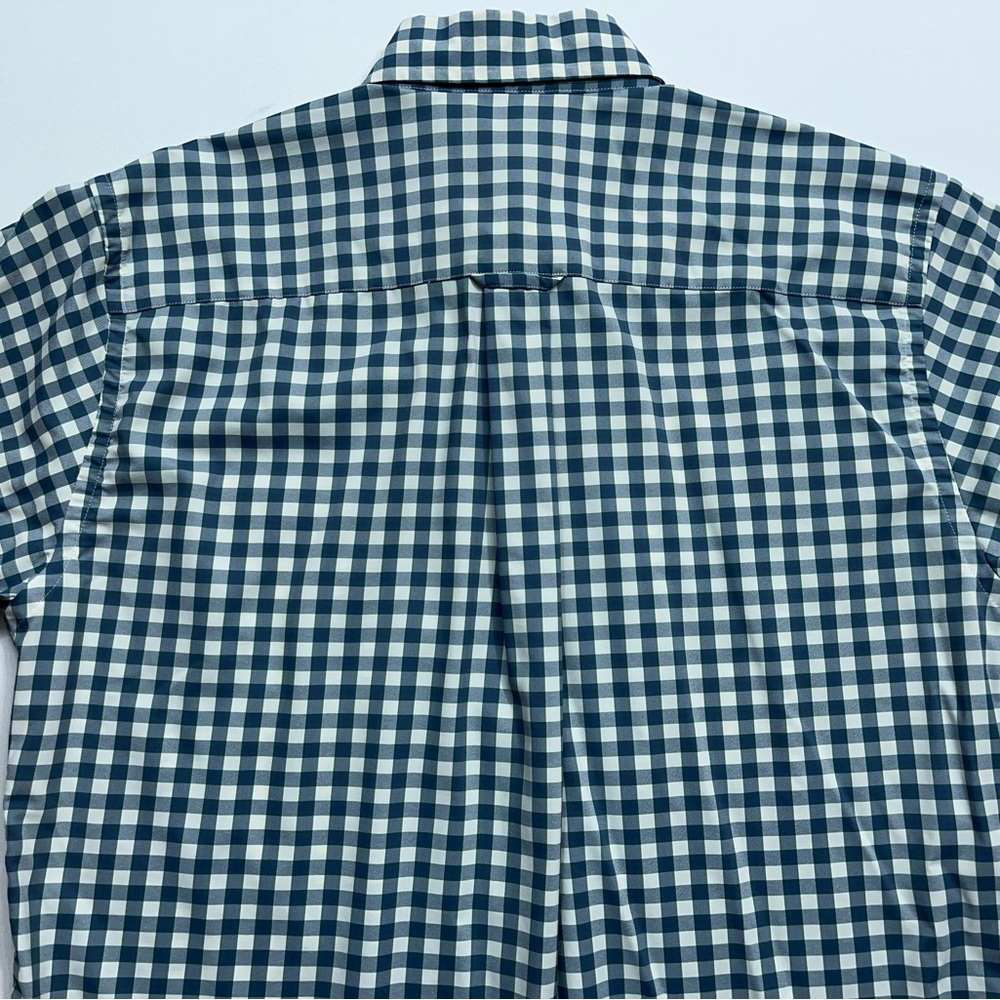 Onward Reserve Performance Button Down Shirt Mens Size Medium Blue Ivory Checked - Picture 11 of 16